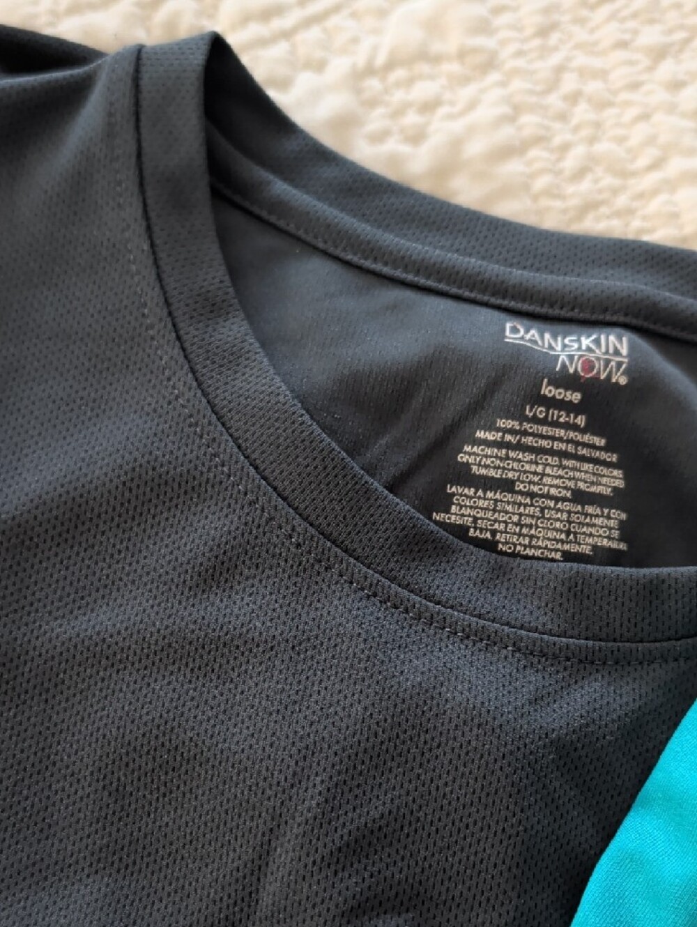 Assorted Women's Active Tops, Charcoal, Black, Gray, Teal - Picture 3 of 5